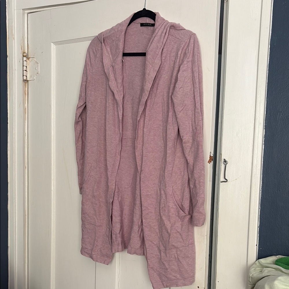 LuLaRoe Pink Cardigan Sweater Lightweight Open-Front
